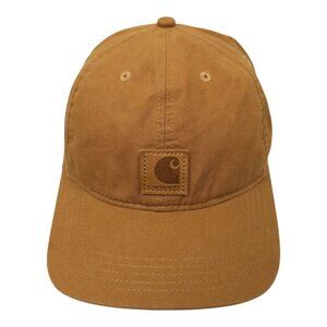Carhartt Odessa Canvas Strapback Cap Hat Cotton Leatherette Patch Logo Baseball